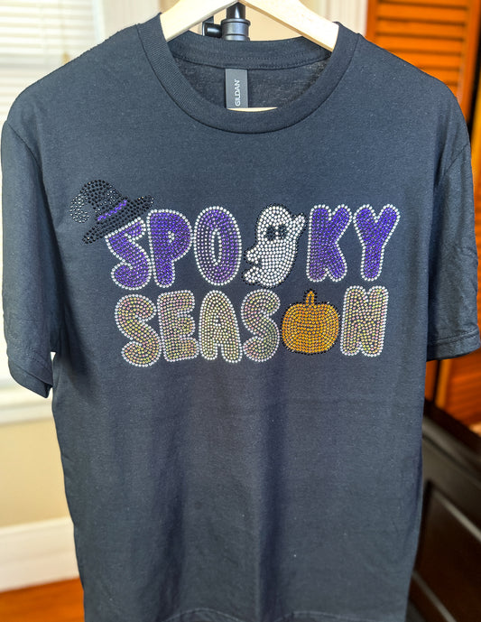 Spooky Season Halloween Rhinestone Tee