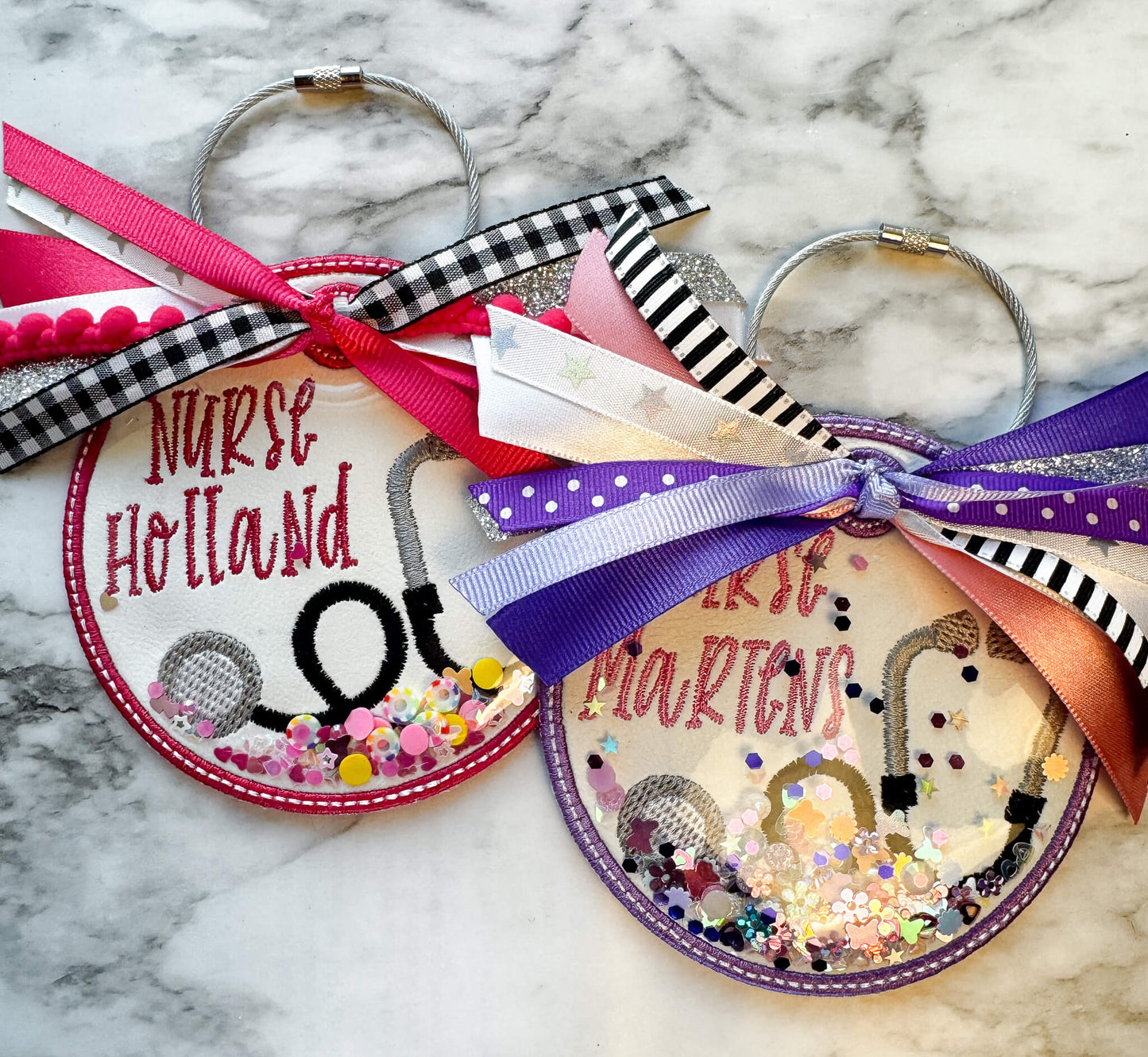 Personalized Nurse Shaker Bag Tag