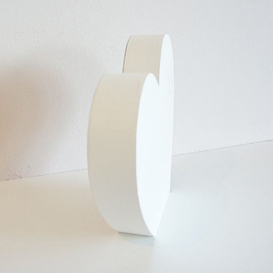 Side View of Heart Shaped Photo Wood Block