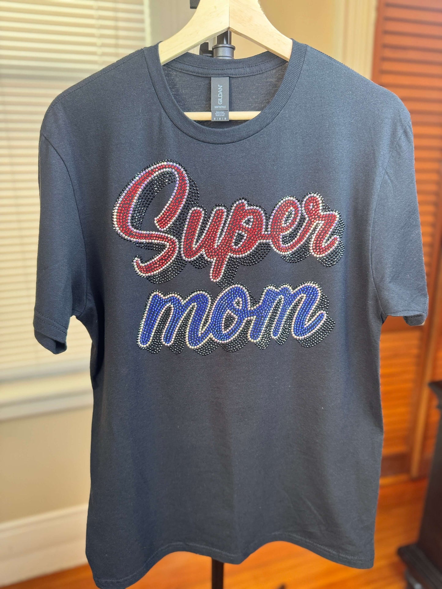 Super Mom Rhinestone T-Shirt