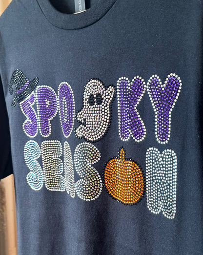 Spooky Season Halloween Rhinestone Tee