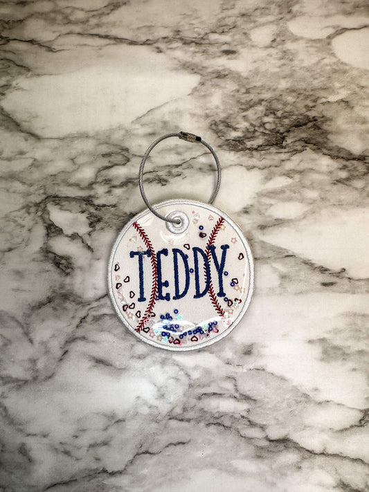 Custom Embroidered Baseball Bag Tag