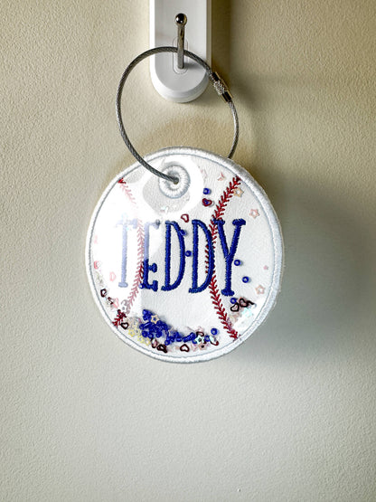 Custom Embroidered Baseball Bag Tag