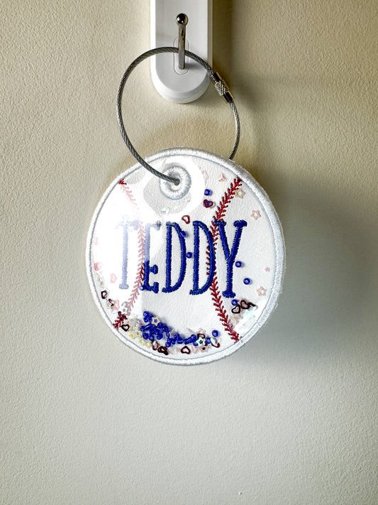 Custom Embroidered Baseball Bag Tag