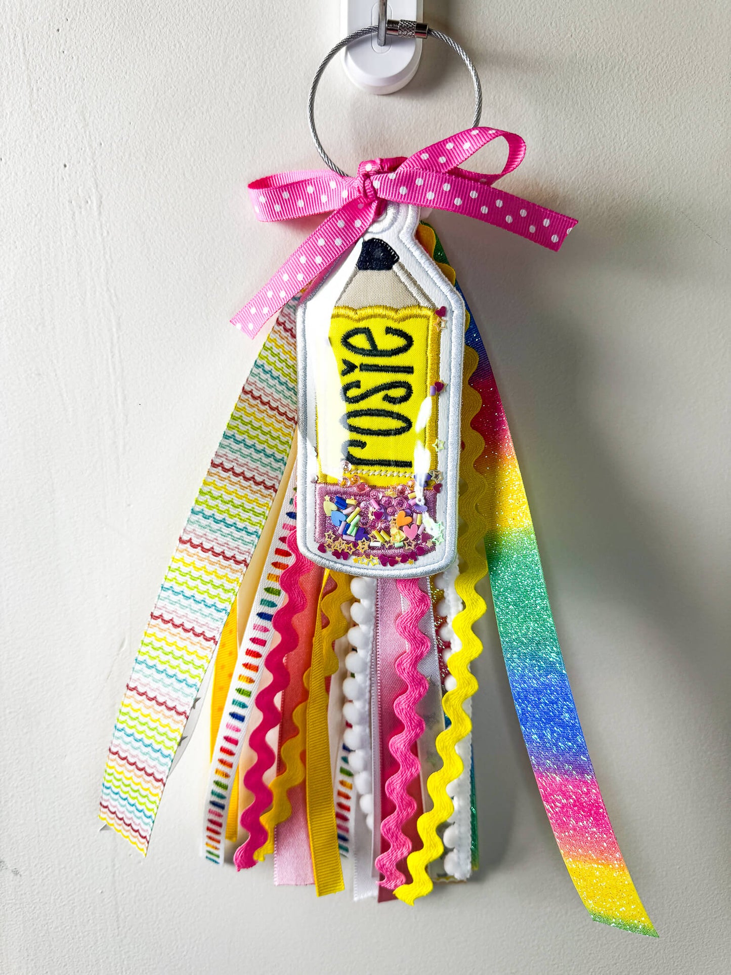 Custom Embroidered Pencil Bag Tag