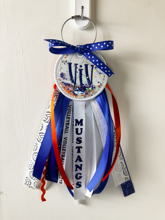 Custom Embroidered Volleyball Bag Tag