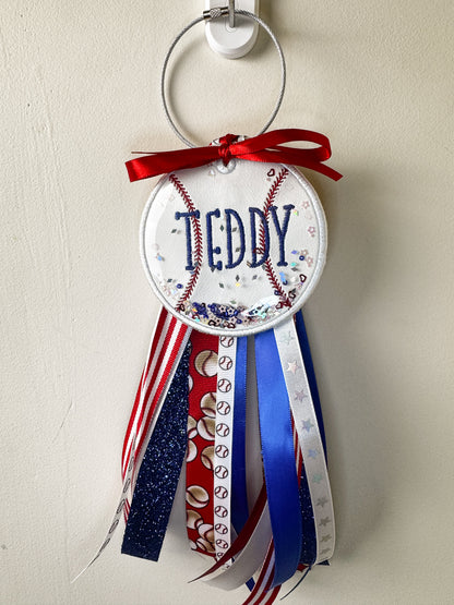 Custom Embroidered Baseball Bag Tag