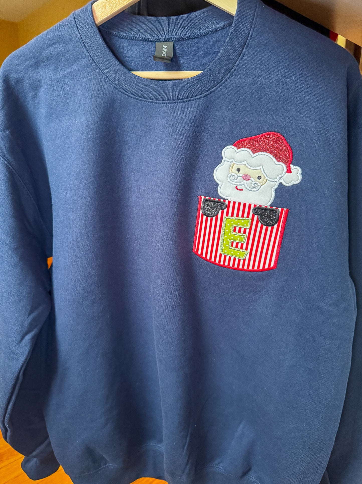 Santa Pocket Sweatshirt – Custom Christmas Sweatshirt