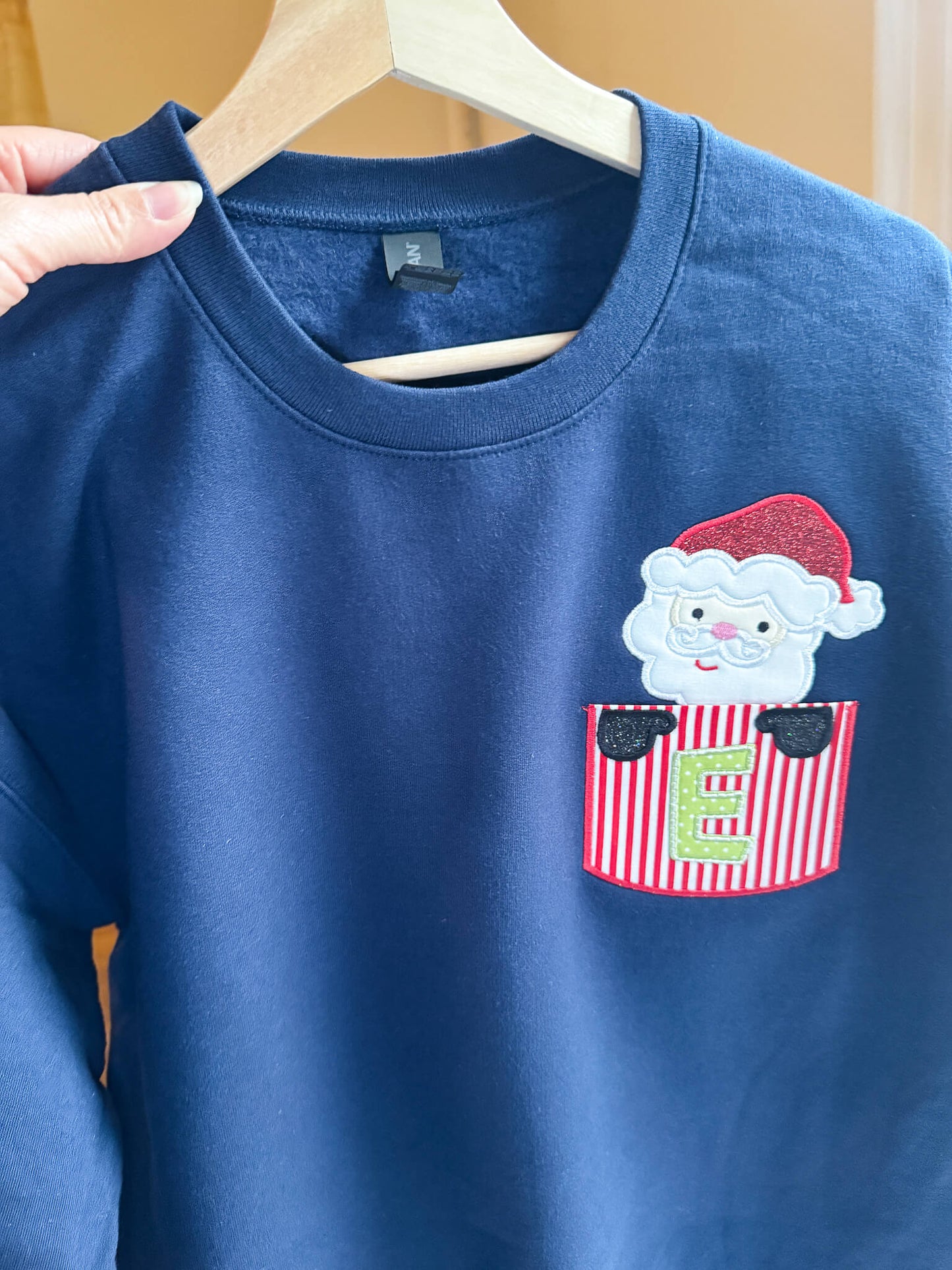 Santa Pocket Sweatshirt – Custom Christmas Sweatshirt