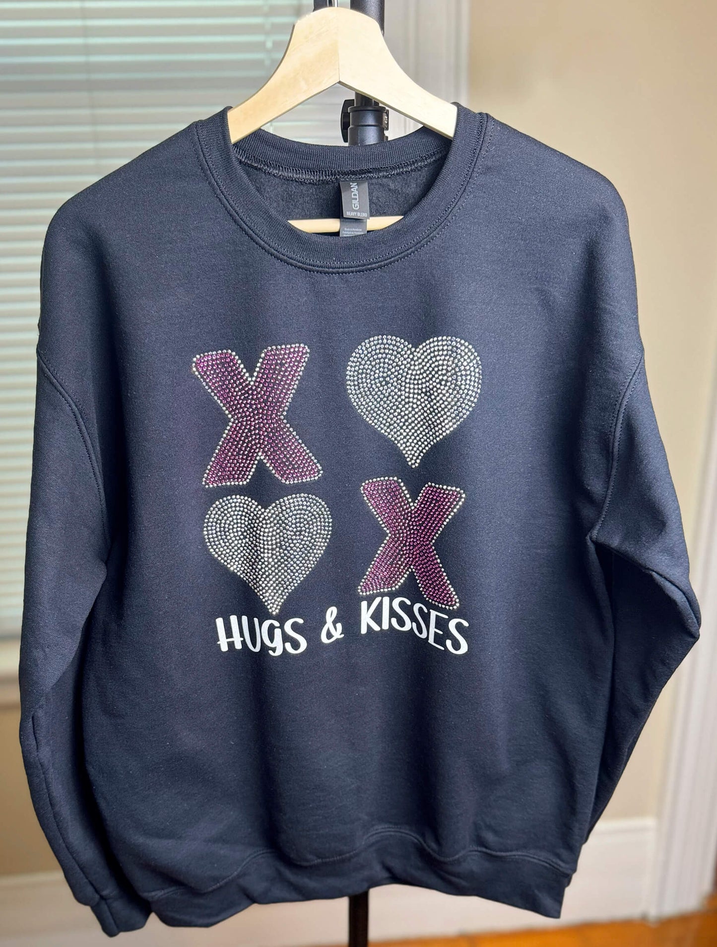 Hugs & Kisses Rhinestone Sweatshirt