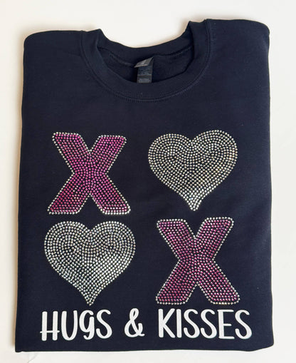 Hugs & Kisses Rhinestone Sweatshirt