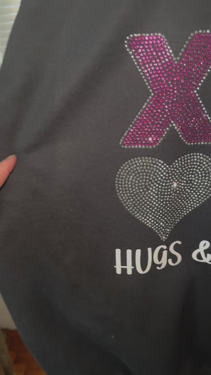 Hugs & Kisses Rhinestone Sweatshirt