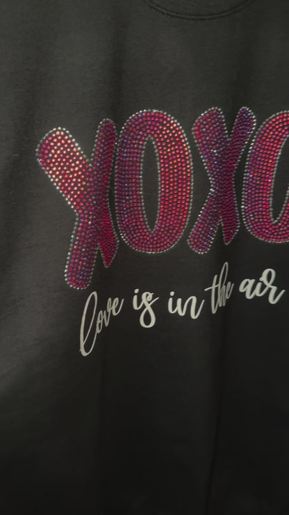 Love is in the Air Rhinestone Sweatshirt